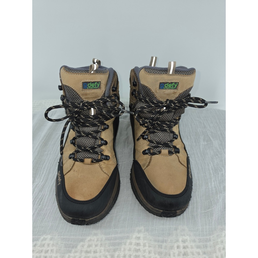 Gravity Defyer G-Defy Hiking Boots Mens 9.5 Brown Leather Waterproof TB9031MBR-W